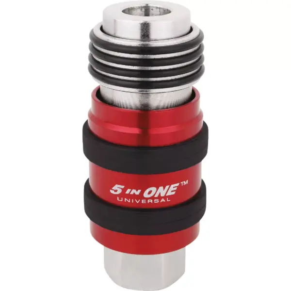 Milton 5 In ONE Universal Quick Connect Industrial Coupler, 1/4" Female NPT (S-1750)